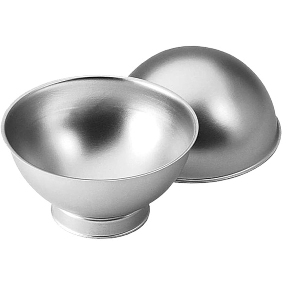 Wilton 3-D Sports Ball 6-Inch Aluminum Cake Pan Set - Picture 2 of 8